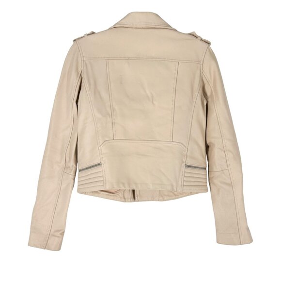 Maje Basalt Leather Moto Jacket - Picture 2 of 8